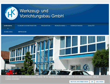 Tablet Screenshot of hk-werkzeugbau.de